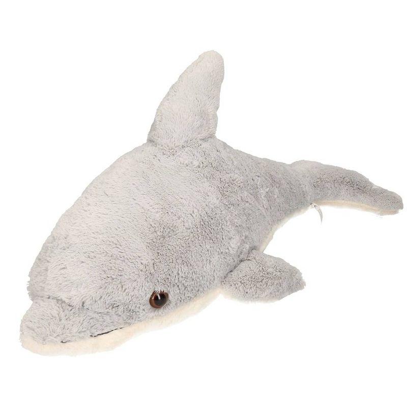 Foto van Pluche dolfijn knuffel 68 cm - knuffel zeedieren