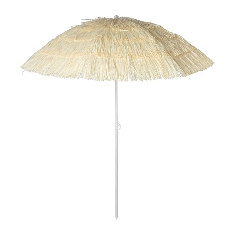 Foto van Hawaii parasol - geel beige - ø160x180 cm