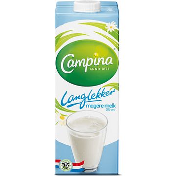 Foto van Campina langlekker magere melk 1l bij jumbo