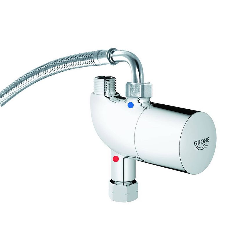 Foto van Grohe 34487 + 47533 grohe microtherm - keukenkranen