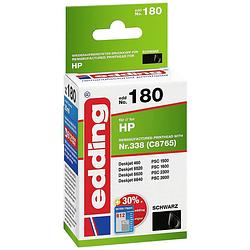 Foto van Edding cartridge vervangt hp 338 (c8765ee) compatibel zwart edd-180 18-180