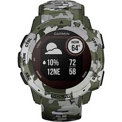 Foto van Garmin instinct solar camo smartwatch 45 mm camouflage groen