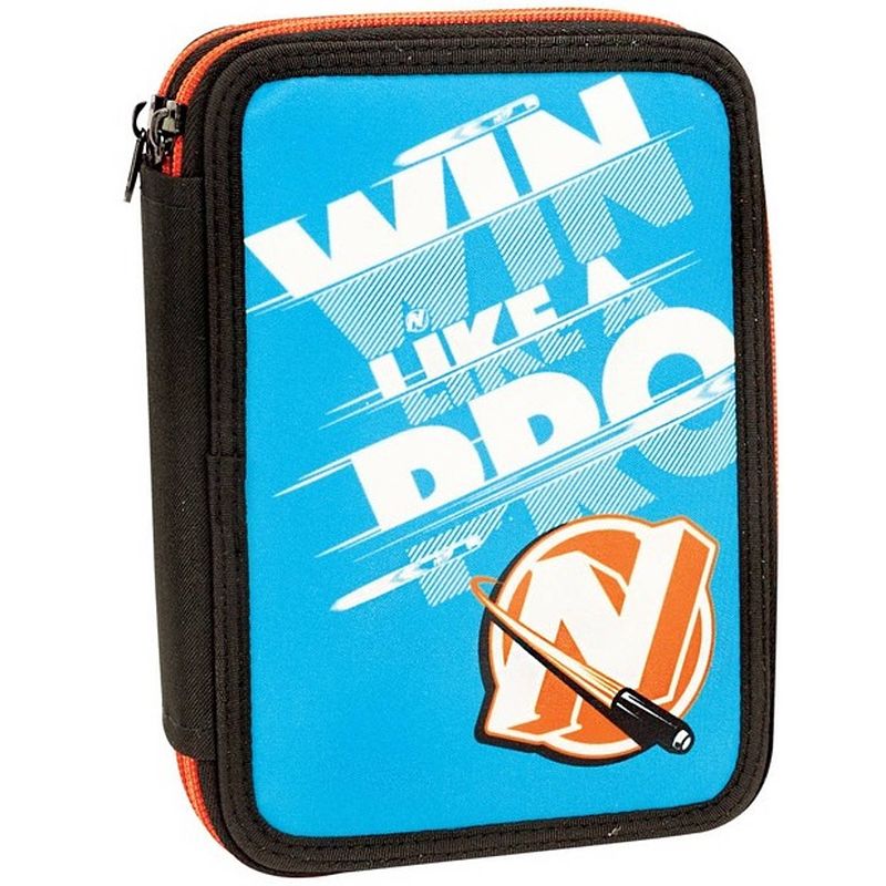 Foto van Hasbro etui nerf junior 15 x 18 cm polyester blauw 27-delig