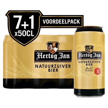 Foto van Hertog jan pilsener natuurzuiver bier blik 7+1 x 500ml bij jumbo