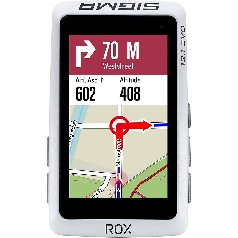 Foto van Sigma fietscomputer rox 12.1 evo gps white basic