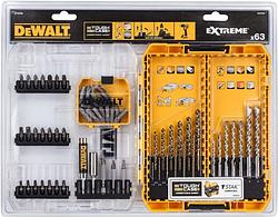 Foto van Dewalt 63-delige betonboren extreme en hss-g metaalboren extreme 2 tough case