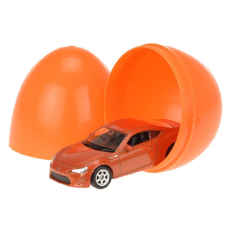 Foto van Toi-toys auto in verrassingsei 6 cm oranje