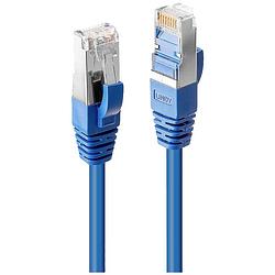 Foto van Lindy 45645 rj45 netwerkkabel, patchkabel cat 6 s/ftp 5.00 m blauw 1 stuk(s)