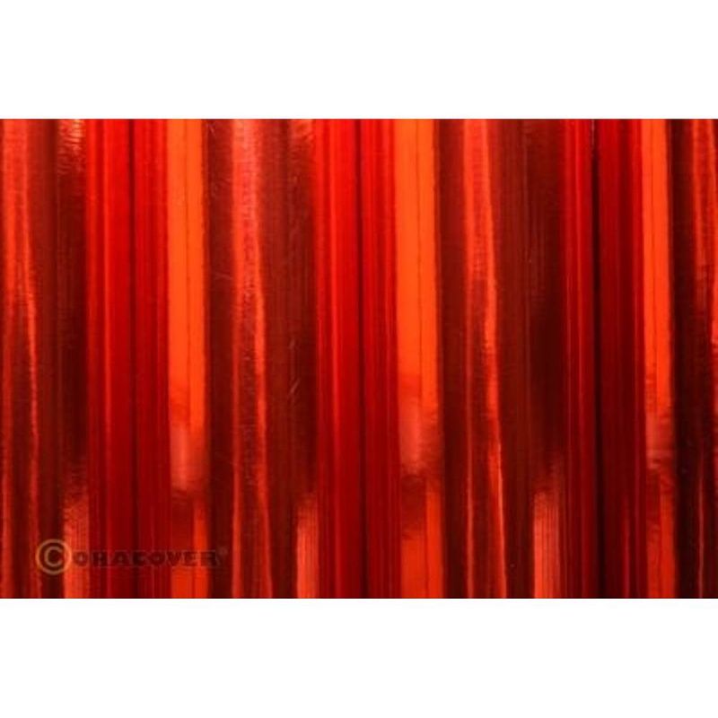 Foto van Oracover 31-093-002 strijkfolie oralight (l x b) 2 m x 60 cm light-chroom-rood