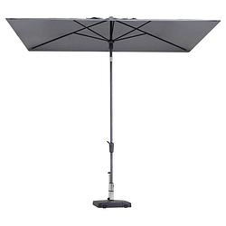 Foto van Mikros light grey stokparasol 300 x 200 cm