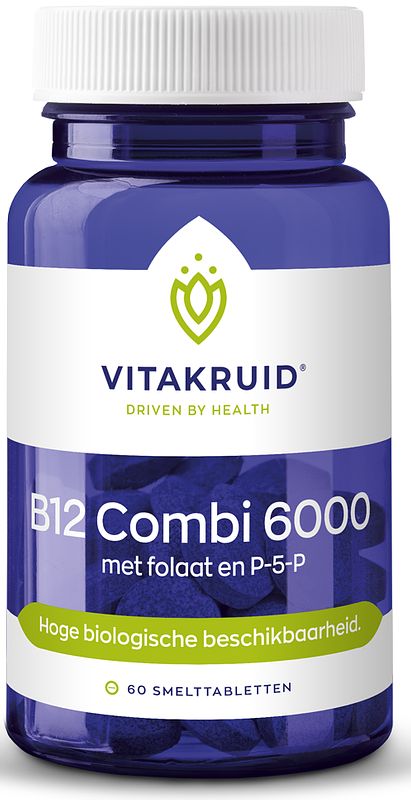 Foto van Vitakruid b12 combi 6000mcg smelttabletten