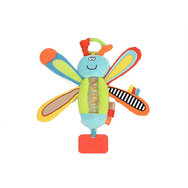 Foto van Dolce classic activiteitenknuffel libel dipsy - 21 cm