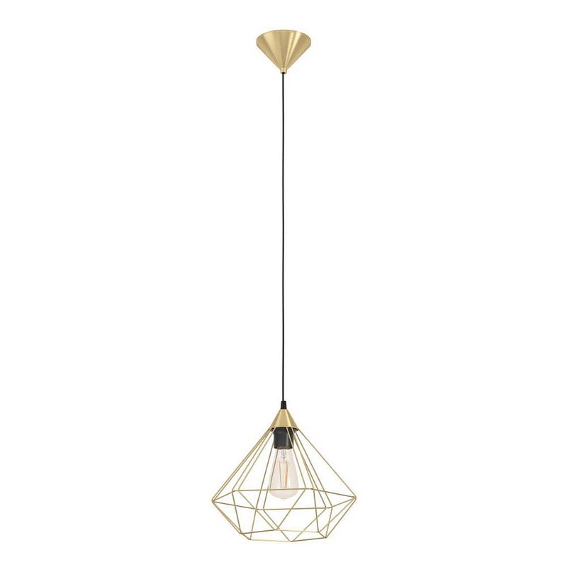 Foto van Eglo tarbes hanglamp - e27 - 32.5 cm - koper