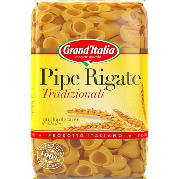 Foto van Grand'sitalia pasta pipe rigate tradizionali 500g bij jumbo