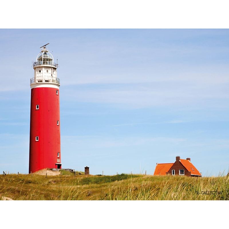 Foto van Tuinschilderij maritime lighthouse 70x130cm