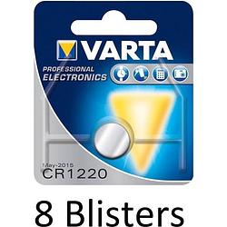 Foto van 8 stuks (8 blisters a 1 st) varta cr 1220 wegwerpbatterij