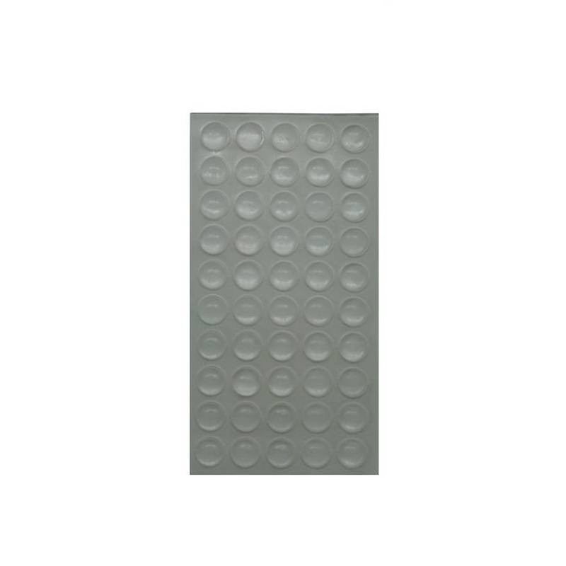 Foto van 200x silicone stootdopjes 10 x 1,5 mm - geluidsdempers / stootdoppen