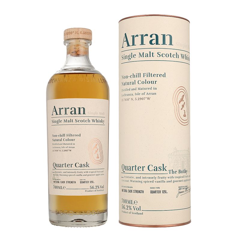 Foto van Arran quarter cask 70cl whisky + giftbox