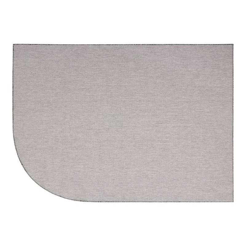 Foto van Buitenkleed mono - grijs/wit - dubbelzijdig - eva interior-rechthoek ronde hoek