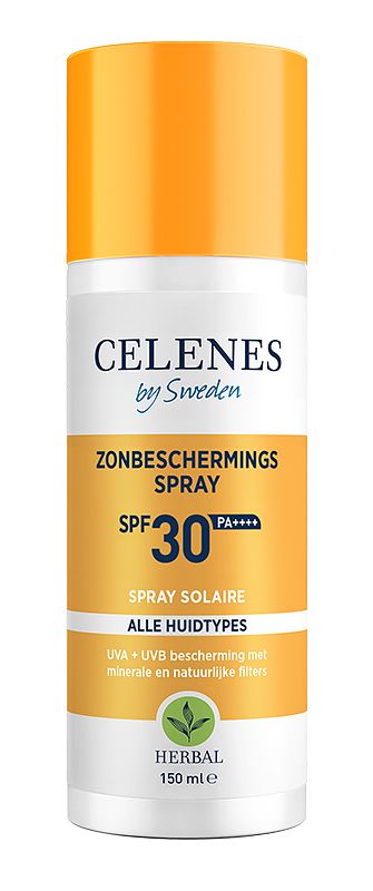 Foto van Celenes by sweden herbal zonbeschermingsspray spf30+