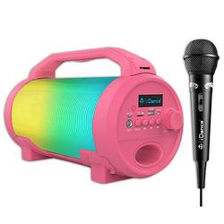 Foto van Idance cyclone400pk karaoke set - bluetooth party speaker met disco led-verlichting - inclusief microfoon