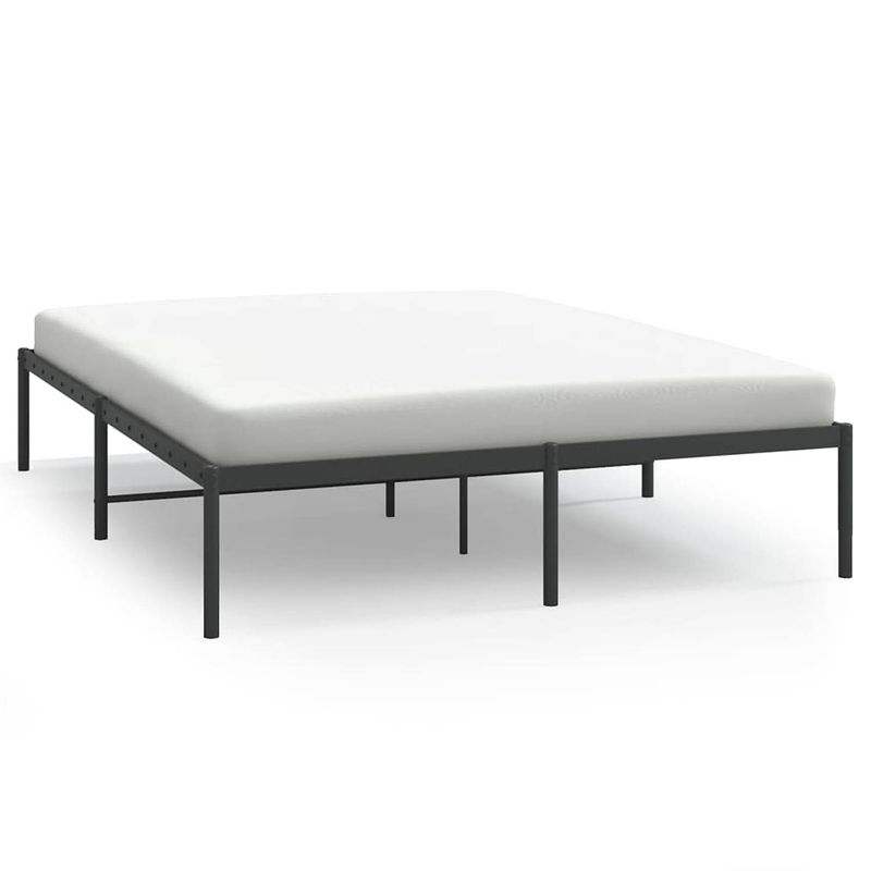 Foto van Vidaxl bedframe metaal zwart 160x200 cm