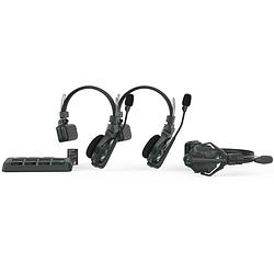 Foto van Hollyland solidcom c1-3s draadloos intercom systeem (3 headsets)