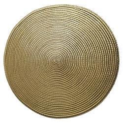 Foto van Ronde placemats metallic goud look diameter 38 cm - placemats