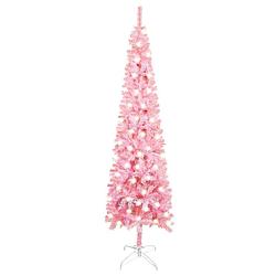 Foto van Vidaxl kerstboom met led's smal 120 cm roze