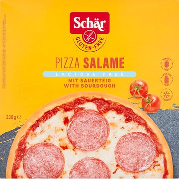 Foto van Schar pizza salami lactose en glutenvrij 330g bij jumbo