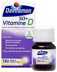 Foto van Davitamon vitamine d smelttabletten 50+, 130 stuks bij jumbo