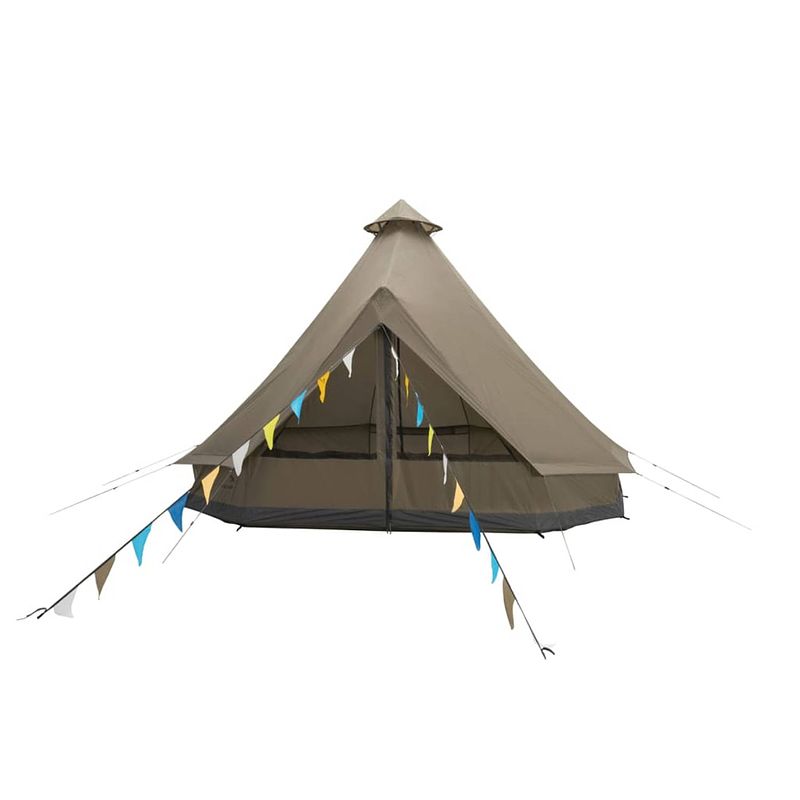 Foto van Easy camp tipi tent moonlight 7-persoons grijs