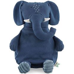 Foto van Trixie knuffellolifant mrs. elephant junior 38 cm katoen blauw