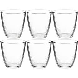 Foto van Set van 6x stuks water/sap glazen claudi 250 ml van glas - drinkglazen