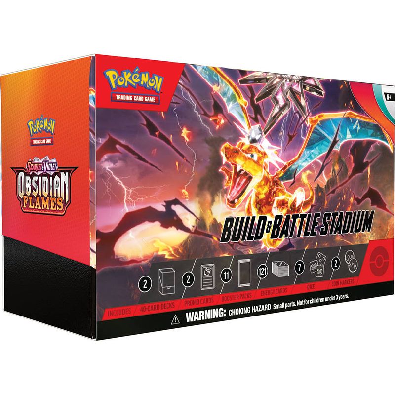 Foto van Pokémon tcg scarlet & violet obsidian flames build & battle stadium