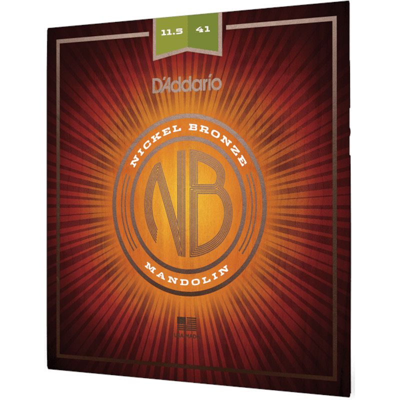 Foto van D'saddario nbm11541 nickel bronze medium heavy 11,5-41 snaren voor mandoline