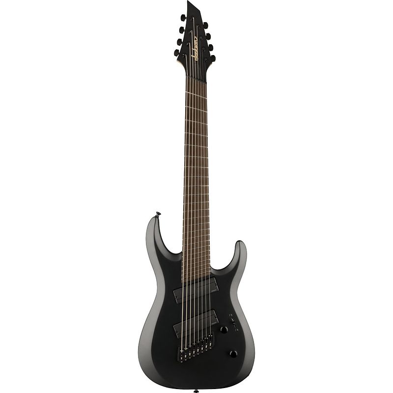 Foto van Jackson concept series dk modern mdk ht8 ms satin black eb 8-snarige elektrische gitaar met foam core case