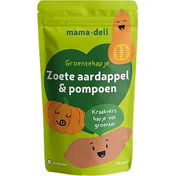 Foto van Mama deli groentehapje zoete aardappel & pompoen 4+ maanden 120g bij jumbo