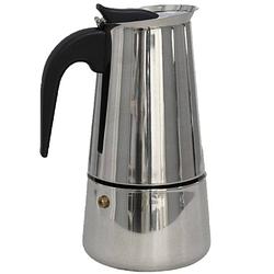 Foto van Zilveren percolator / espresso koffie apparaat voor 9 kopjes rvs - percolators