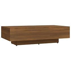 Foto van Vidaxl salontafel 115x60x31 cm bewerkt hout bruineikenkleurig