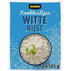 Foto van Jumbo kookbuiltjes witte rijst 2 x 125g