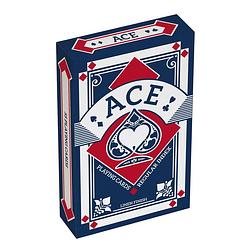 Foto van Ace speelkaarten bridge karton blauw 55-delig