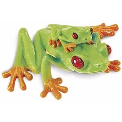 Foto van Plastic speelgoed figuur roodoogmaki kikker 7 cm - speelfiguren