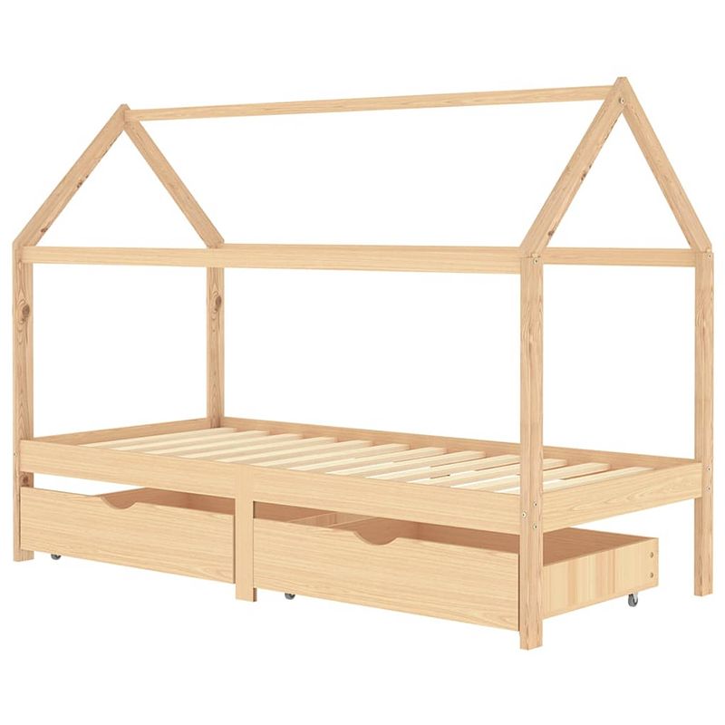 Foto van Infiori kinderbedframe met lades massief grenenhout 90x200 cm