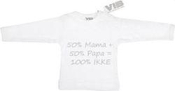 Foto van T-shirt 50%mama + 50%papa = 100%