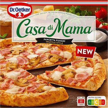 Foto van Dr. oetker casa di mama pizza pancetta funghi truffel style 407g bij jumbo