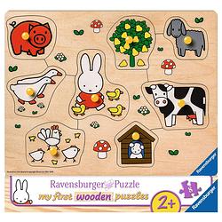 Foto van Ravensburger nijntje houten puzzel 8 pieces
