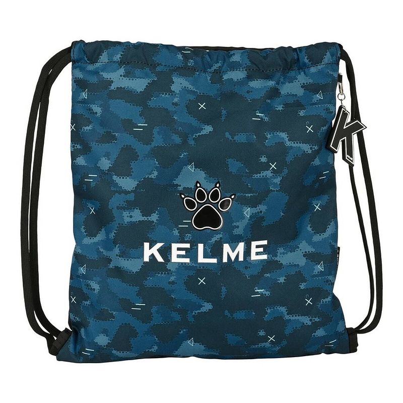 Foto van Rugtas met koordjes kelme break zwart marineblauw (35 x 40 x 1 cm)