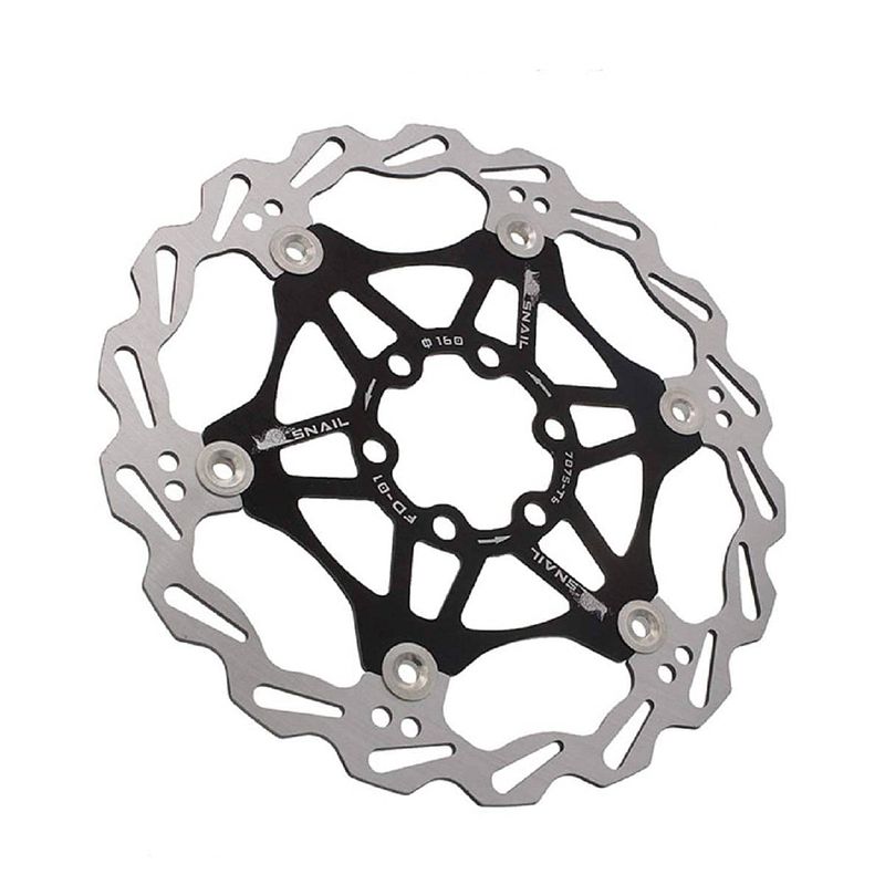 Foto van Remschijf - fiets - diameter 160 mm - 6 gaten - roestvrijstaal