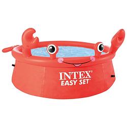 Foto van Intex easy set zwembad happy crab opblaasbaar 183x51 cm